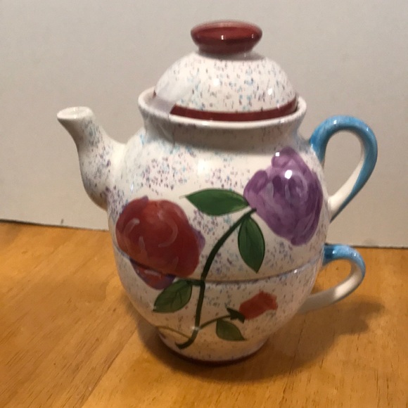 China Other - 3 pc porcelain Tea for One  teapot n cup